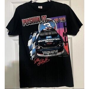 Vintage 90s Dale Earnhardt NASCAR T-Shirt GM Goodwrench Pushin it to the Limit M